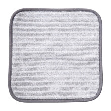 Chiffon de nettoyage en microfibre, 1 pièce, à suspendre, super absorbant, carré, pour salle de bain, cuisine, fenêtre, sport (gris)