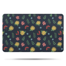 Χαλί μπάνιου Pioneer Flower Floral από αντιολισθητική μικροΐνη