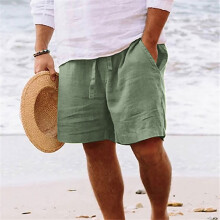 Men's Casual Knit Short Drawstring Elastic Jogger Gym Shorts