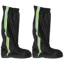 1 par de fundas impermeables antideslizantes para botas, cilíndricas altas, para uso en exteriores.