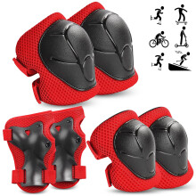Kids Protective Gear Set - Knee Pads, Elbow Pads, and Wrist Guards for Skating, Cycling, Rollerblading, Scooter - Toddler to Teen Size (3-10 Years)
