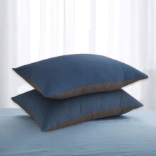Set katoenen kussenslopen 48x74cm met envelopsluiting (2)