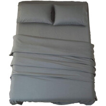 Ensemble de draps de lit en microfibre ultra douce, 1800 fils, style égyptien de luxe, poches profondes de 40 cm, infroissables et