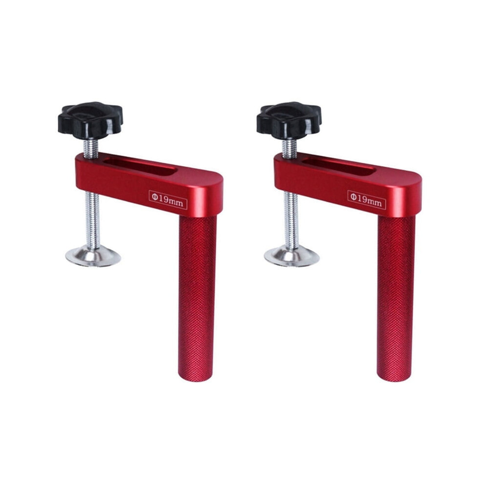 2X Woodworking Quick-Acting Hold Down Clamp For 19Mm Holes, Red Â Compatible With Standard Bench Dogs 9448990395408