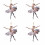 Ballerina Julepynt Akryl 3,5 tommer 1