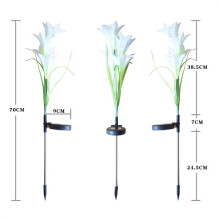 Luci solari a LED a forma di fiore, 7 pezzi, impermeabili, con cambio di colore, ideali per decorazioni da giardino e feste in spiaggia.