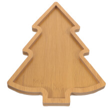 Christmas Tree Shaped Serving Dish Xmas Tray for Sauces Snacks and Appetizers Holiday Party Platter