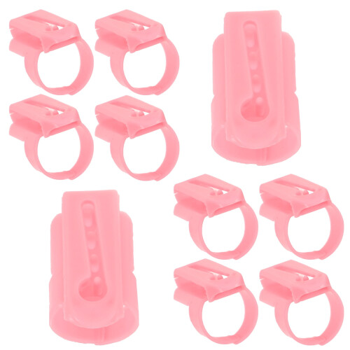 10-pack virkade fingerringar i plast