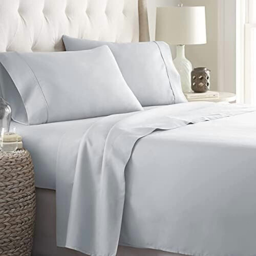 Twin XL Microfiber Bed Sheet Set with Deep Pockets