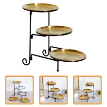 1 ensemble d'assiettes à apéritif, plateau de service à desserts, assiette à cupcakes, présentoir à amuse-gueules à 3 étages