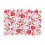 Heart-shaped polyester placemat for Valentine's Day, 1