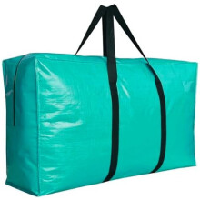 Extra veľké úložné tašky, Jumbo úložné tašky do sťahovacieho stanu, skladacia veľká tyrkysová XXL cestovná taška na cesty, 56x27x15