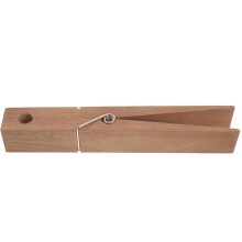 Pince à linge en bois brun clair pour chambre à coucher, 1 pièce, 22 x 5 x 4 cm