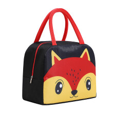 Sac isotherme Comefolife pour le déjeuner – 23 x 13 x 19 cm, motif renard, fermeture éclair, poche, bandoulière, idéal pour le bureau