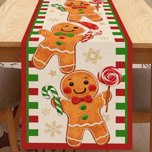 Julepepperkakebordløper 33 x 81 cm