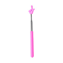 Hot Pink Extendable Pointer Stick for Classroom – Multipurpose Teacher & Finger Pointer, Compatible with Classroom Essentials