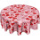 Rosa hjerte rund duk 60 tommer polyester 1