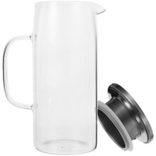 Carafe Ă eau Homoyoyo en acier inoxydable et verre transparent pour le stockage