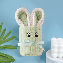 Serviette de bain Lapin de Pâques – Serviette douce en polaire corail pour mariage, remise de diplôme, baptême, anniversaire ; adorable