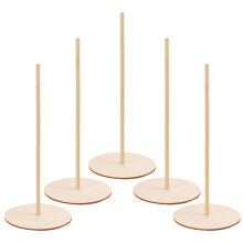 Homoyoyo Lot de 5 présentoirs à beignets en bois pour fêtes prénatales, fêtes et célébrations