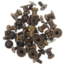 OUNONA 20 pezzi Mini maniglie e pomelli per cassetti per casa delle bambole, scatole, armadietti – Compatibili con mobili in miniatura