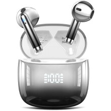 ZLC Trådlösa Hörlurar, 48 timmars Speltid, IPX7 Vattentäta, Bluetooth 5.4, LED-strömdisplay, 4 mikrofoner, Kompatibel med Android/iOS/Laptop,