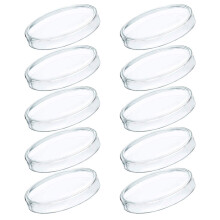 Homoyoyo Lege Petrischaaltjes van transparant plastic, 10 stuks