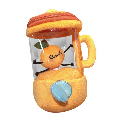 Fruit Juicer Spinning Toy Figurine – Watermelon/Banana/Orange, Pull-String Rotation, Soft Durable Material, Decorative Gift, 1pc