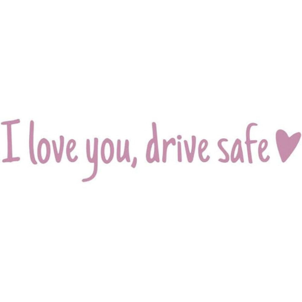 2Pcs "I Love You Drive Safe" Rearview Mirror Stickers Â Compatible With Most Car Mirrors 9496895973177