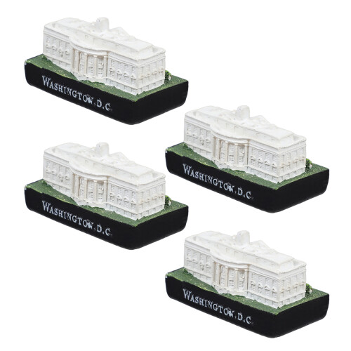 16Pièces Miniatures Maison Résine Argentée Décor Intérieur