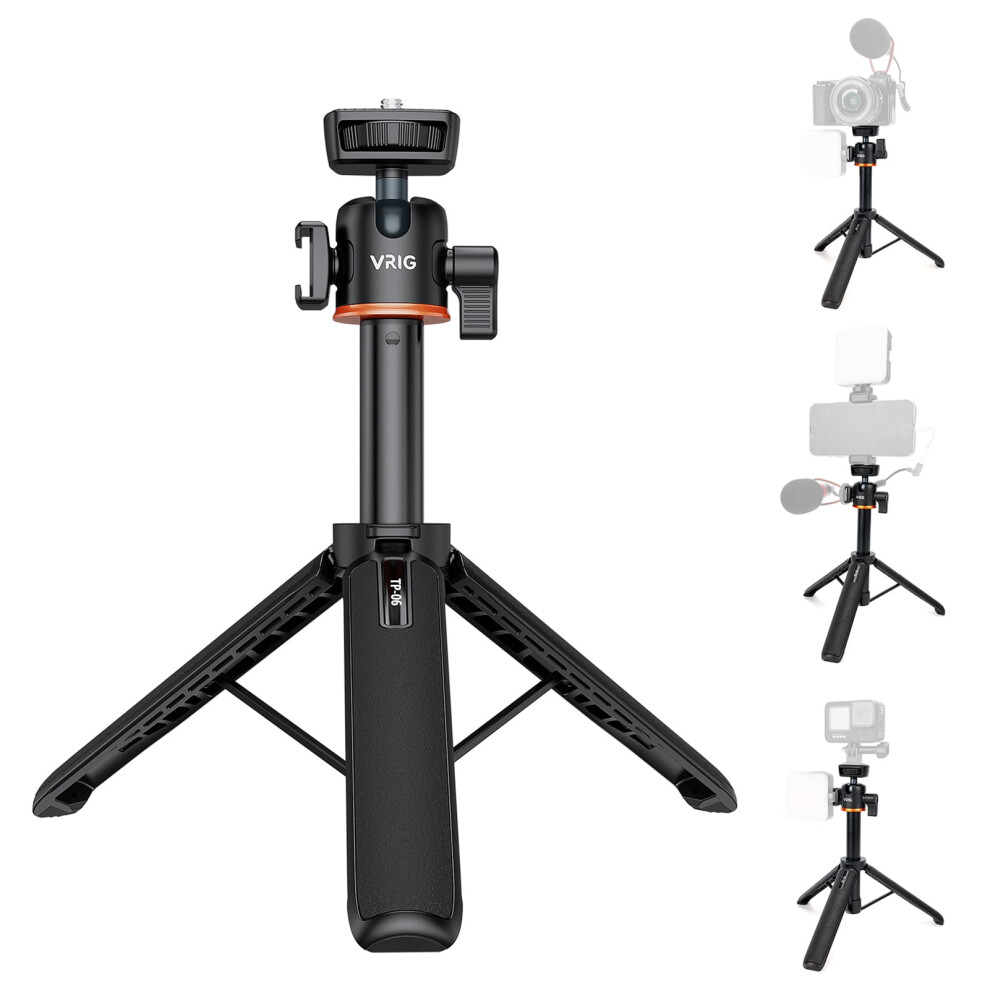 Portable Rotatable Ballhead Tripod Stand With 1/4" Screw Â Compatible With Cold Mount 9496895973382