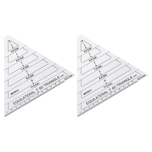 Ακρυλικός Χάρακας για Κουίλτινγκ 16,5x13,5cm με Γραμμές Σήμανσης