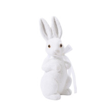 Påskdekorationer Glitter Hare Skrivbordsprydnad Skum Hem med Rosett Dekorativ Figur