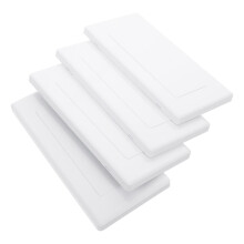 12Pcs White Electrical Panel Blank Plastic Covers for Home Use