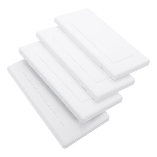 12Pcs White Electrical Panel Blank Plastic Covers for Home Use