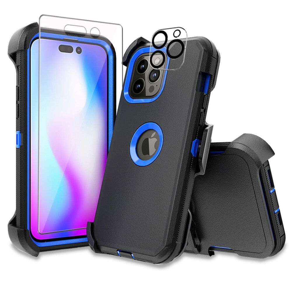 Iphone 14 Pro Case With Belt Clip And Screen Protector 9101399597117