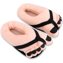 Pantoufles fantaisie pour adultes (11,81*13,78*2,36 pouces), pantoufles en forme de gros orteil, pantoufles amusantes pour adultes, chaussures