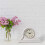 Vintage Farmhouse Tabletop Clock Grey Oak Finish 1