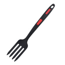 1 stk. svart silikon fleksibel gaffel varmebestandig kokegaffel spaghetti serveringsbestikk