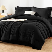 Black Queen Comforter Set Lightweight 7-Piece