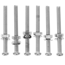 Vis à échelle en acier inoxydable, lot de 6, pour pièces d'échelle de piscine, couleur argent, 8,4 x 1,5 x 1,5 cm