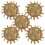 Mini stråhatter lysegule 5 stk 8–9 cm 1