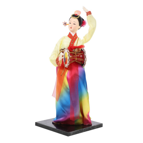 Koreansk Hanbok-dockafigur Heminredning Kompositmaterial7
