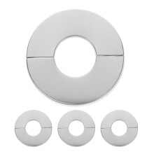 4 Pcs Stainless Steel Wall Split Flange Covers for Toilet Kitchen Bathroom Easy Installation
