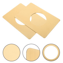 2 pcs Metal Door Knob Plate Stainless Steel Door Hole Covers Filler Door Reinforcement Plates