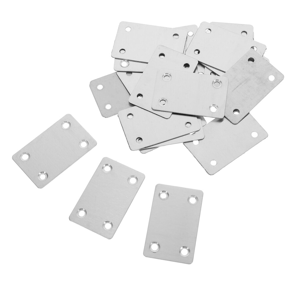 20Pcs Flat Joining Plate Straight Bracket Mending Plate Repair Fixing Bracket 9426043641160