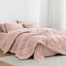 Pink Full Comforter Set 7-Piece