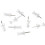 Push Pins Tacks, Clear Plastic Head, Steel Point, 100-Pack 1