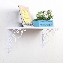 Wandmontierte Regalhalterungen mit Blumenmuster, 7,8 Zoll, 2er-Pack