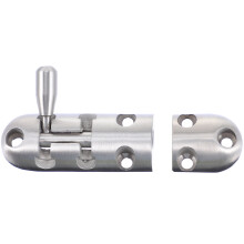 1pc Stainless Steel Sliding Latch Lock for Door Security in Home or Hotel